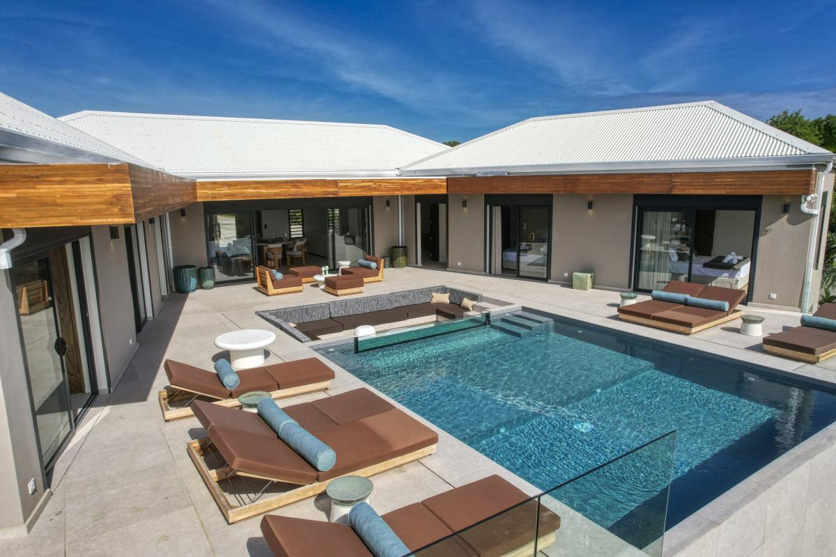 11.Location Villa piscine vue mer St François Guadeloupe_Piscine Vue mer